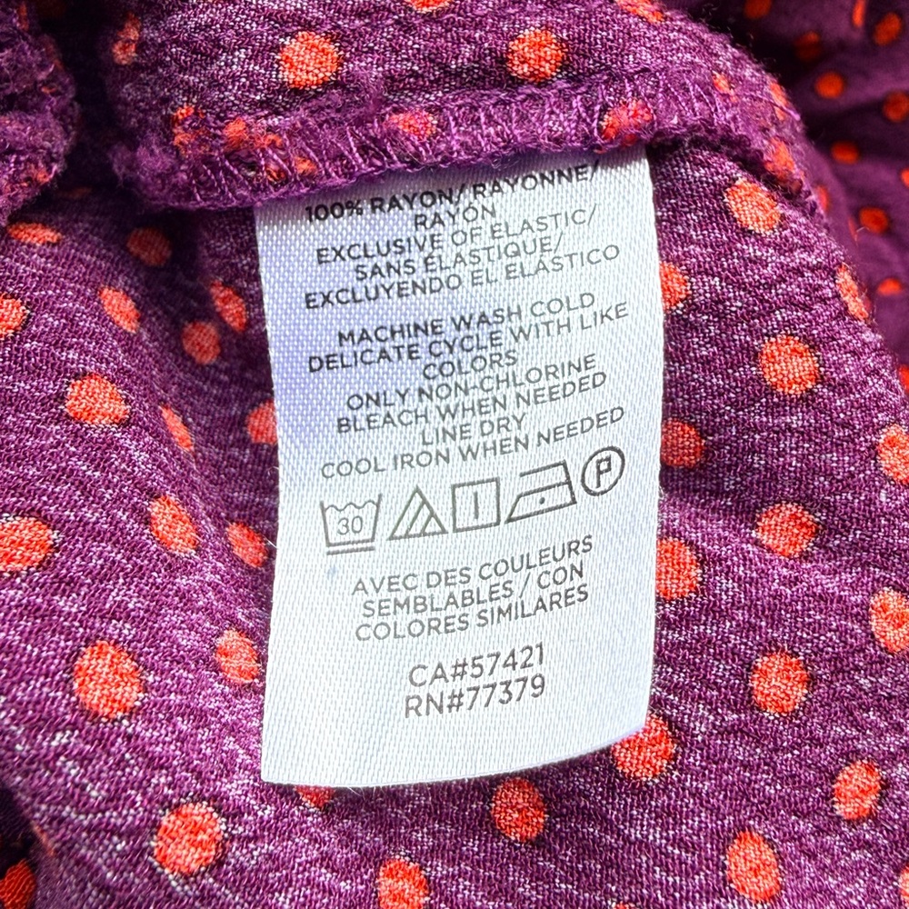 Ann Taylor Purple and Orange Blouse - Picture 5 of 5